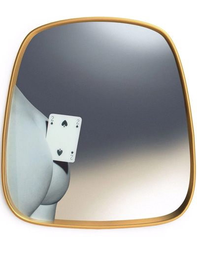 Seletti Two Of Spades Mirror (59cm) In 灰色