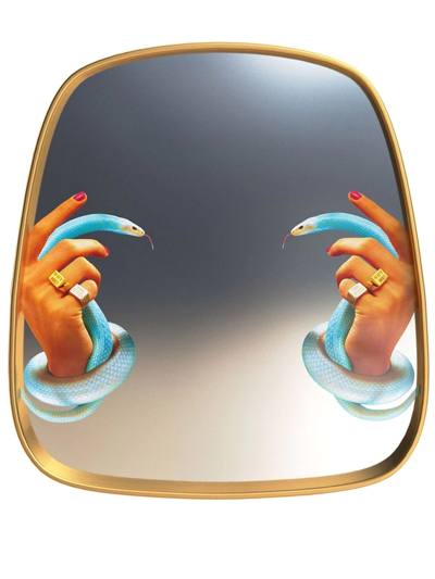 Seletti X Toiletpaper Snakes Mirror In 灰色