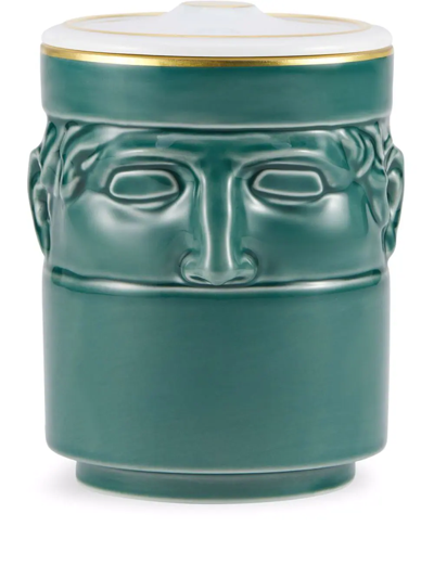 Ginori 1735 The Companion Lidded Candle In Grün