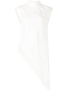 Proenza Schouler Textured Fringe Crepe Top In Off White In White