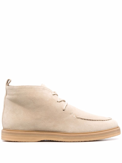 12 STOREEZ FUR-LINED SUEDE DESERT BOOTS 