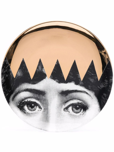 Fornasetti 人脸印花餐盘 In Black