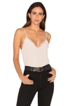 ANINE BING SILK CAMISOLE WITH LACE DETAILS,ANIN-WS39