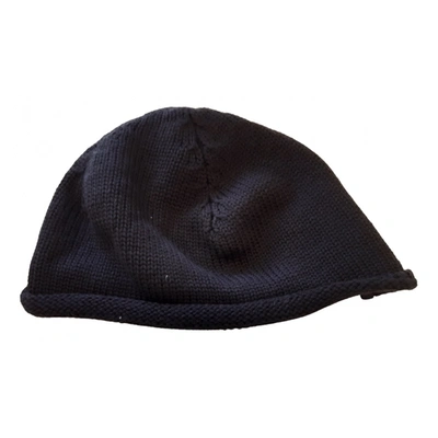 Pre-owned Emporio Armani Wool Beanie In Anthracite