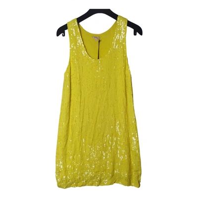 Pre-owned P.a.r.o.s.h Mini Dress In Yellow