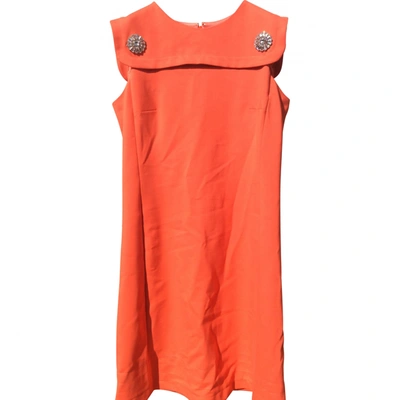 Pre-owned Class Cavalli Mini Dress In Orange