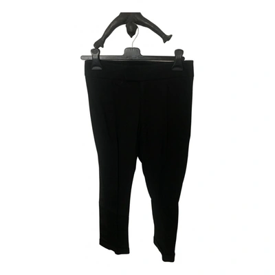 Pre-owned Smythe Straight Pants In Black