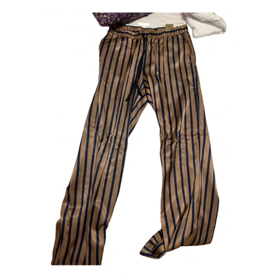 Pre-owned Scotch & Soda Trousers In Gold