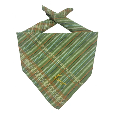 Pre-owned Kenzo Scarf & Pocket Square In Green