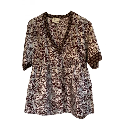 Pre-owned Stella Forest Silk Blouse In Multicolour