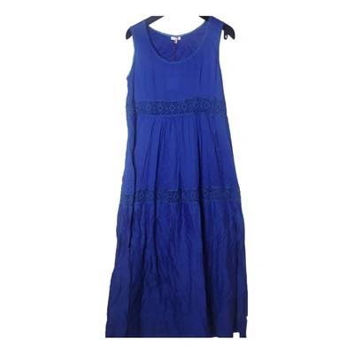 Pre-owned P.a.r.o.s.h Maxi Dress In Blue