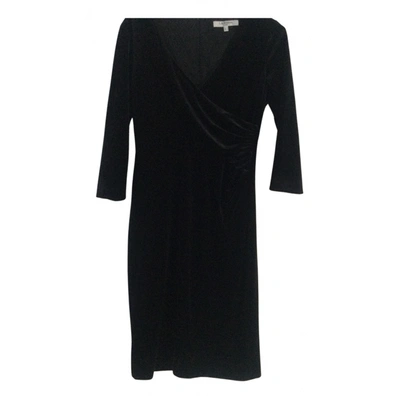 Pre-owned Lk Bennett Velvet Mid-length Dress In Black