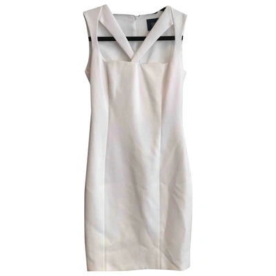 Pre-owned Class Cavalli Mid-length Dress In White