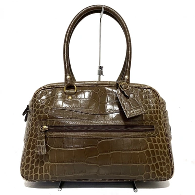 Pre-owned J & M Davidson Leather Handbag In Brown