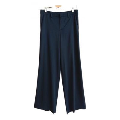 Pre-owned Set Large Pants In Navy