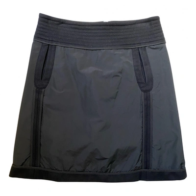 Pre-owned Pringle Of Scotland Wool Mid-length Skirt In Black