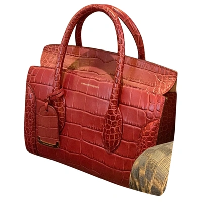 Pre-owned Alexander Mcqueen Heroine Leather Bag In Red