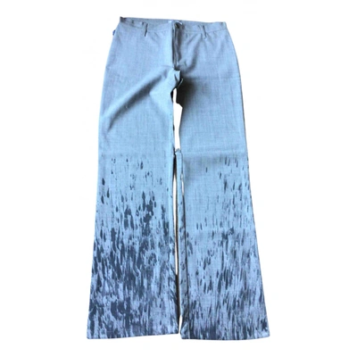 Pre-owned Moschino Cheap And Chic Straight Pants In Grey
