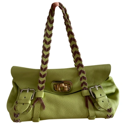 Pre-owned Malo Leather Handbag In Green
