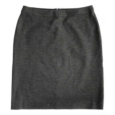 Pre-owned Armani Collezioni Mini Skirt In Grey