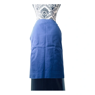 Pre-owned Versus Mid-length Skirt In Blue