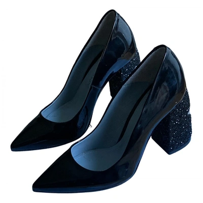 Pre-owned Chiara Ferragni Patent Leather Heels In Black