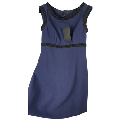 Pre-owned Plein Sud Wool Mid-length Dress In Blue