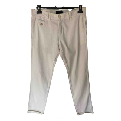 Pre-owned John Richmond Trousers In White