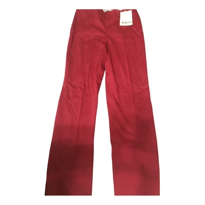 Pre-owned Marella Large Pants In Red