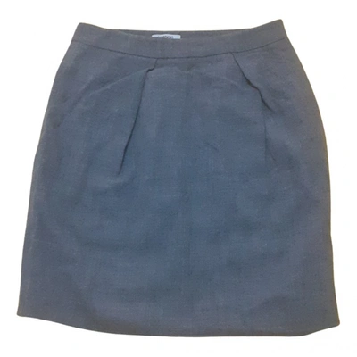 Pre-owned Moschino Cheap And Chic Wool Mid-length Skirt In Grey