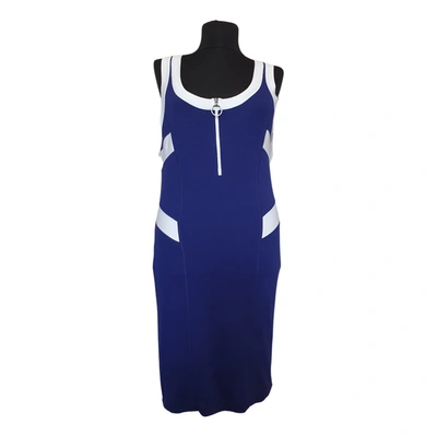Pre-owned Marc Cain Mid-length Dress In Blue