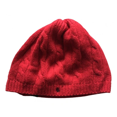 Pre-owned Lauren Ralph Lauren Beanie In Red