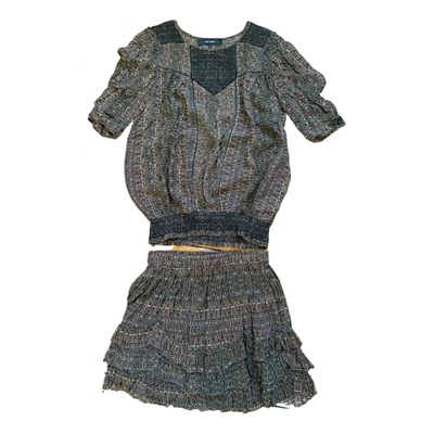 Pre-owned Isabel Marant Silk Mini Skirt In Brown
