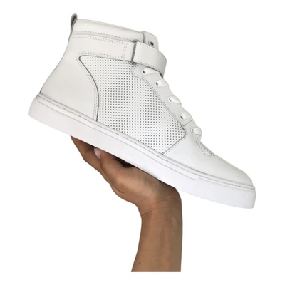 Pre-owned Elevenparis Leather Trainers In White