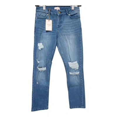 Pre-owned Ted Baker Boyfriend Jeans In Blue