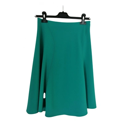 Pre-owned Paule Ka Mid-length Skirt In Green