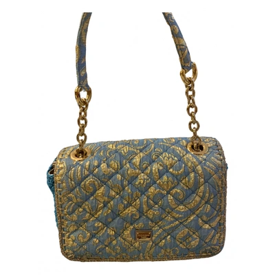 Pre-owned Dolce & Gabbana Cloth Handbag In Blue