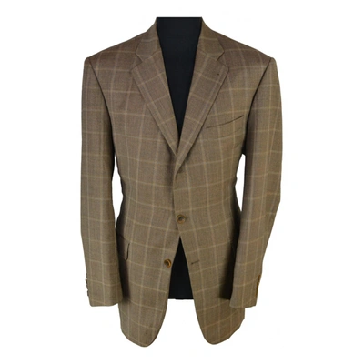 Pre-owned Pierre Cardin Wool Jacket In Brown