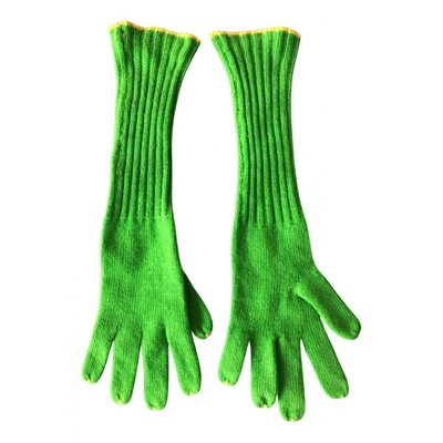 Pre-owned Ballantyne Cashmere Gloves In Green