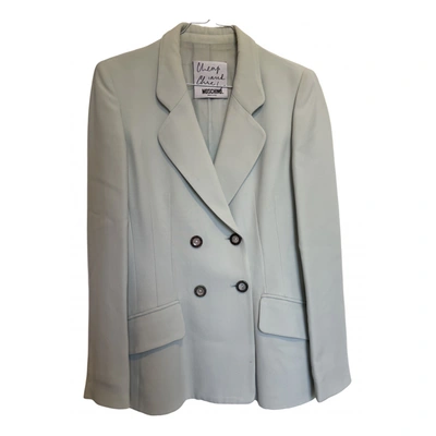 Pre-owned Moschino Cheap And Chic Blue Synthetic Jacket