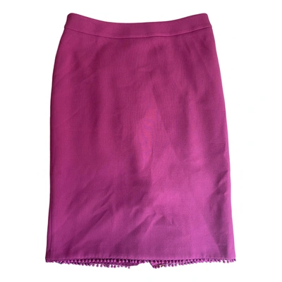 Pre-owned Ann Taylor Mid-length Skirt In Pink