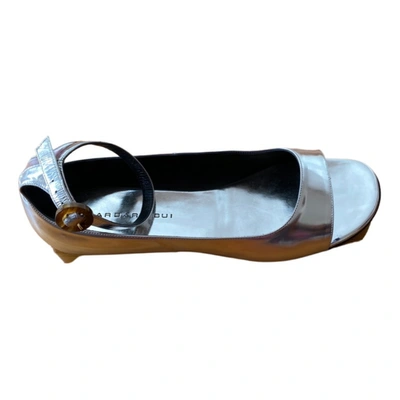 Pre-owned Barbara Bui Leather Sandals In Silver