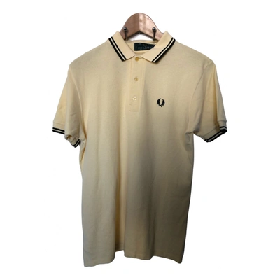 Pre-owned Fred Perry Polo Shirt In Yellow