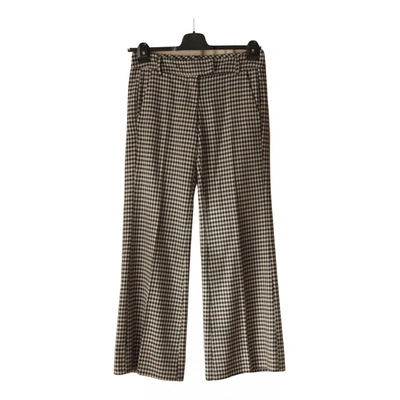 Pre-owned Dondup Wool Large Pants In Multicolour