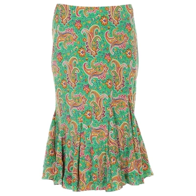 Pre-owned Lauren Ralph Lauren Silk Mid-length Skirt In Multicolour