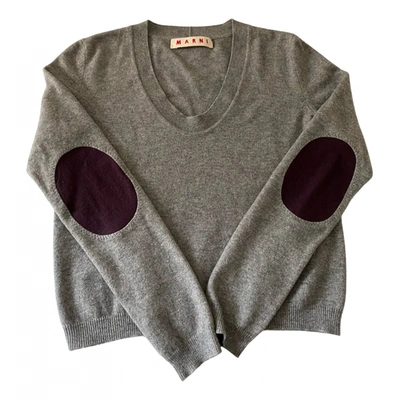 Pre-owned Marni Cashmere Jumper In Grey