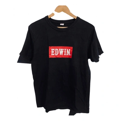 Pre-owned Edwin T-shirt In Black