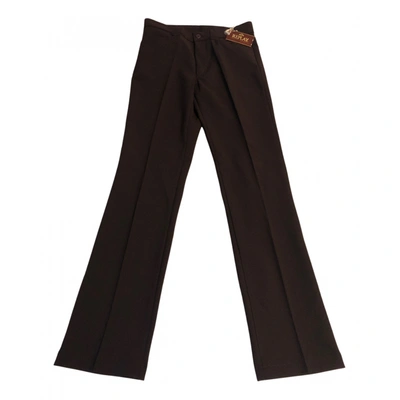 Pre-owned Replay Straight Pants In Brown