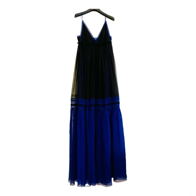 Pre-owned Alberta Ferretti Silk Maxi Dress In Multicolour