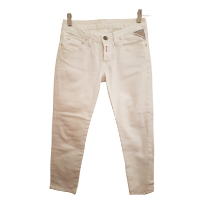 Pre-owned Replay Slim Jeans In White
